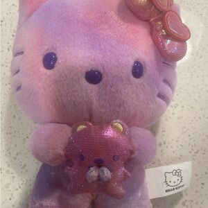 Hello Kitty 50th Anniversary Plush pink & purple ombré tie dye